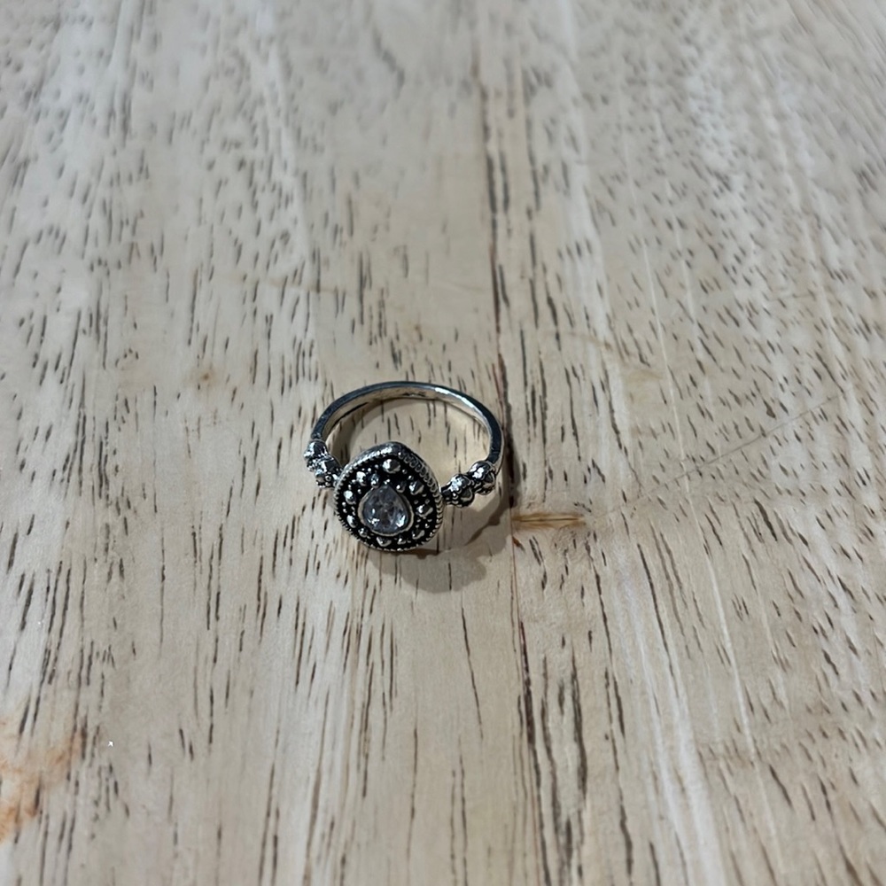 5 for $10 Silver tear drop ring